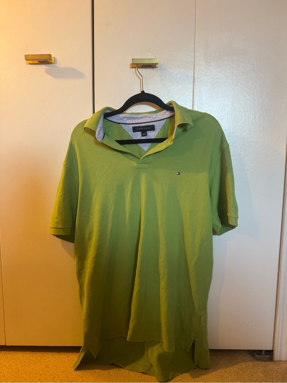 Tommy Hilfiger Lime Green Short-Sleeve Polo